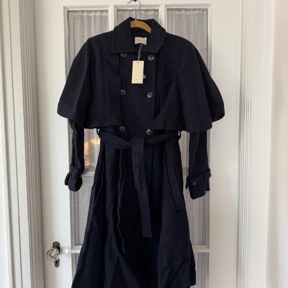 Dôen Bolton Coat with Cape, Wool, Small